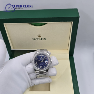 Rolex Day-Date 40mm Blue Roman Dial