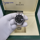 Rolex Smooth Bezel Rolex Datejust 41 Black Dial