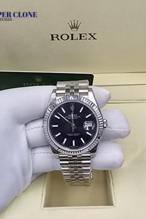 Rolex Datejust 41mm Fluted Bezel Stainless Steel Black Dial
