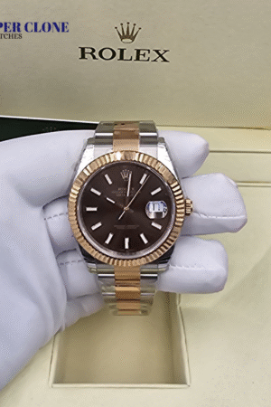 Rolex Datejust 41 Chocolate Baton Dial