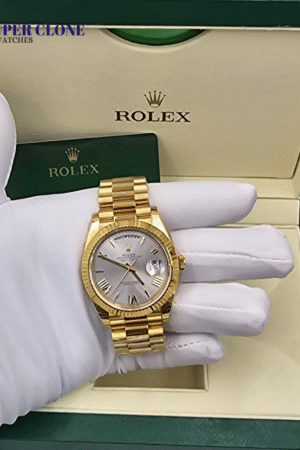 Rolex 40mm Day Date 228238 Silver Roman Dial
