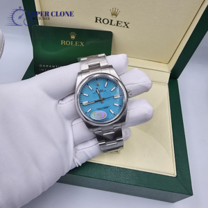 Rolex Oyster Perpetual 41mm Turquoise Tiffany Blue Dial