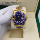 Rolex Submariner 116618LB Gold Bracelet with Blue Bezel
