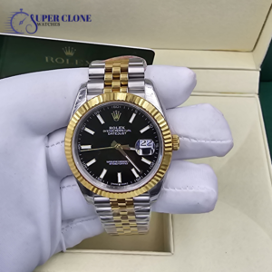 Rolex Datejust 41 Steel/Yellow Gold Black Dial