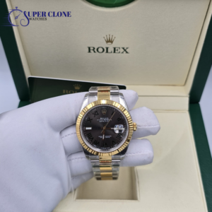 Rolex Date Just 41mm Two Tone Wimbledon Dial
