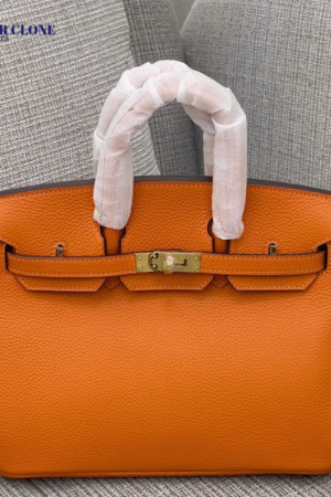 Hermes Birkin 30cm Bag In Orange Clemence Leather