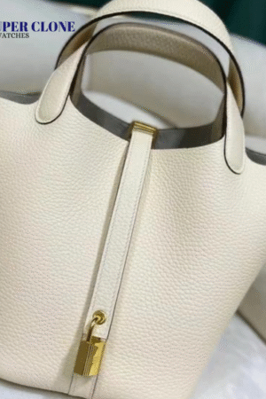 Hermes Wool Picotin Lock 18 Togo Leather Bag