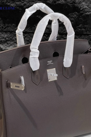 Hermès Birkin 35 Etain Togo Leather Palladium Hdw