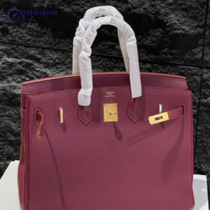 Hermes Red Birkin 35cm Gold Hardware