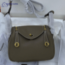 Hermes Taurillon Clemence Lindy 26 Etoupe