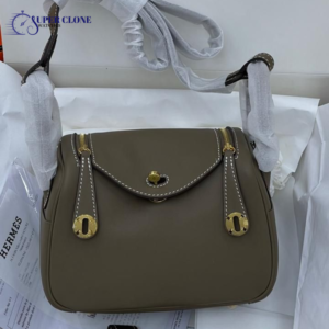 Hermes Taurillon Clemence Lindy 26 Etoupe