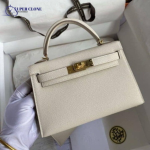 Hermes Kelly 20 Nata Sellier Epsom Gold Hardware