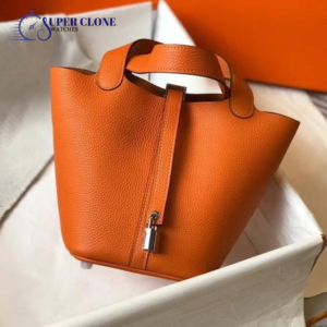 Hermes Picotin 18 in Orange Minium Phw