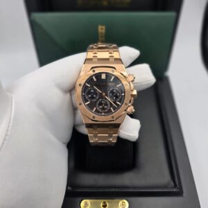 Audemars Piguet Royal Oak Chronograph 41 Rose Gold Black