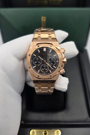 Audemars Piguet Royal Oak Chronograph 41 Rose Gold Black