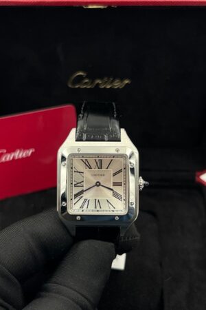 Cartier Santos Dumont Premium Silver White Dial