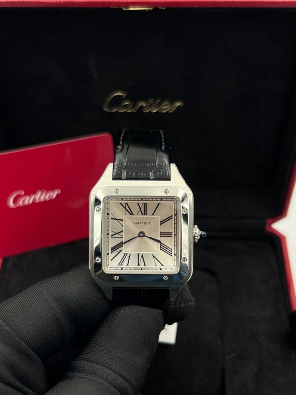 Cartier Santos Dumont Premium Silver White Dial