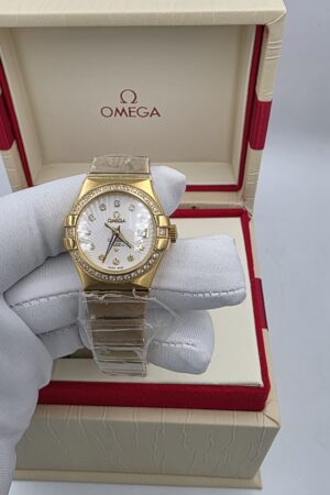 Omega Constellation Quartz 27mm Rose Diamond