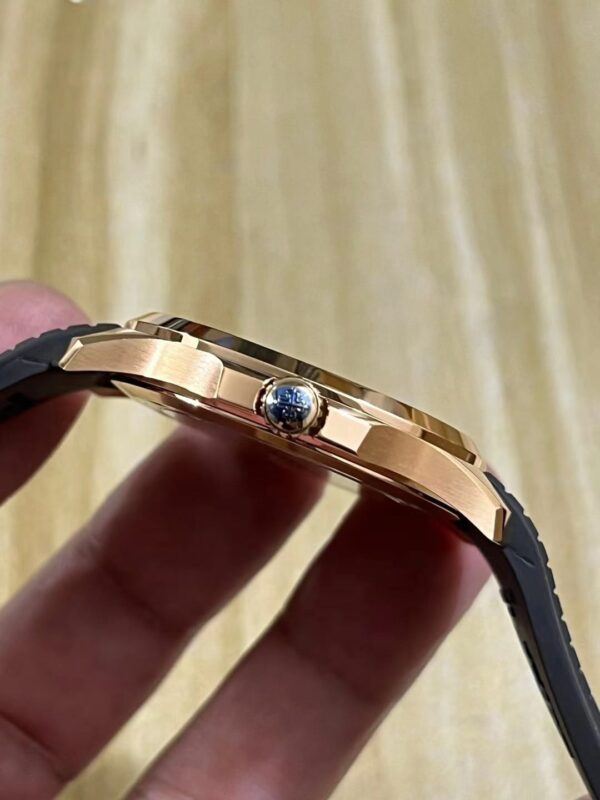 Patek Philippe Aquanaut Date Brown Strap Rose Gold