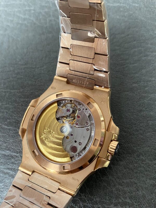 Patek Philippe Nautilus Rose Gold Brown Sunburst Dial