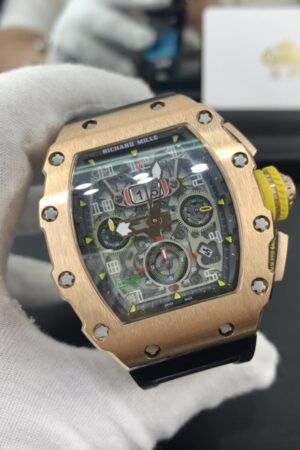 Richard Mille RM 11-03, Full Rose Gold, Skeleton Dial