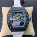Richard Mille RM055 Full Carbon White Rubber Strap