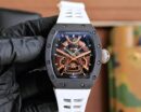 Richard Mille RM47 Samurai White Rubber Strap Watch