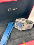 Super Clone Santos de Cartier Blue Dial Watch