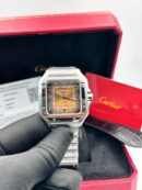 Super Clone Santos de Cartier Brown Dial Watch