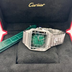 Super Clone Santos de Cartier Green Dial Watch