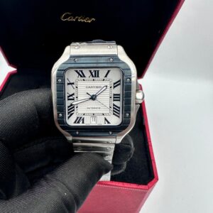 Super Clone Santos de Cartier PVD Blue Dial