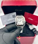Super Clone Santos de Cartier White Dial Watch
