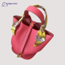 Hermès Picotin Lock Bag in Rose Mexico Clemence leather